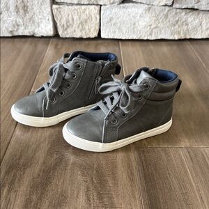 Cat & Jack Gray Kids High-Top Sneakers
